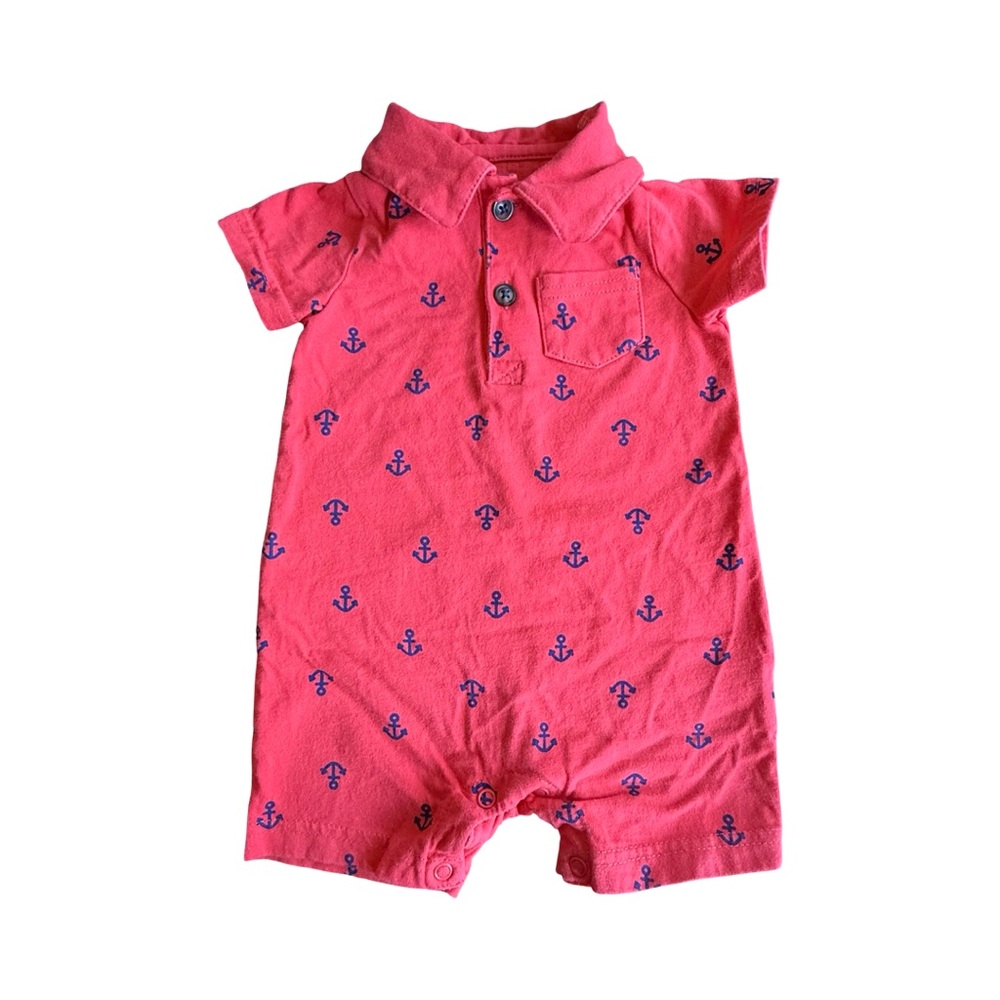 Carter's Simple Joys White and Red Garment Tag
